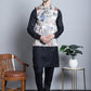 Men's Digital Print and Zari Work Nehru Jacket With Kurta Pyjama Set