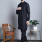 Men's Digital Print and Zari Work Nehru Jacket With Kurta Pyjama Set