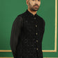 Men's Sequins Velvet Nehru Jacket
