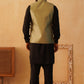 Embroidered Nehru Jacket With Solid Kurta Pyjama Set