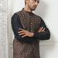 Embroidered Nehru Jacket With Solid Kurta Pyjama Set