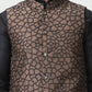 Embroidered Nehru Jacket With Solid Kurta Pyjama Set