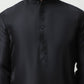 Embroidered Nehru Jacket With Solid Kurta Pyjama Set
