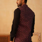 Embroidered Nehru Jacket With Solid Kurta Pyjama Set