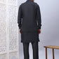 Embroidered Nehru Jacket With Solid Kurta Pyjama Set