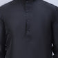 Embroidered Nehru Jacket With Solid Kurta Pyjama Set