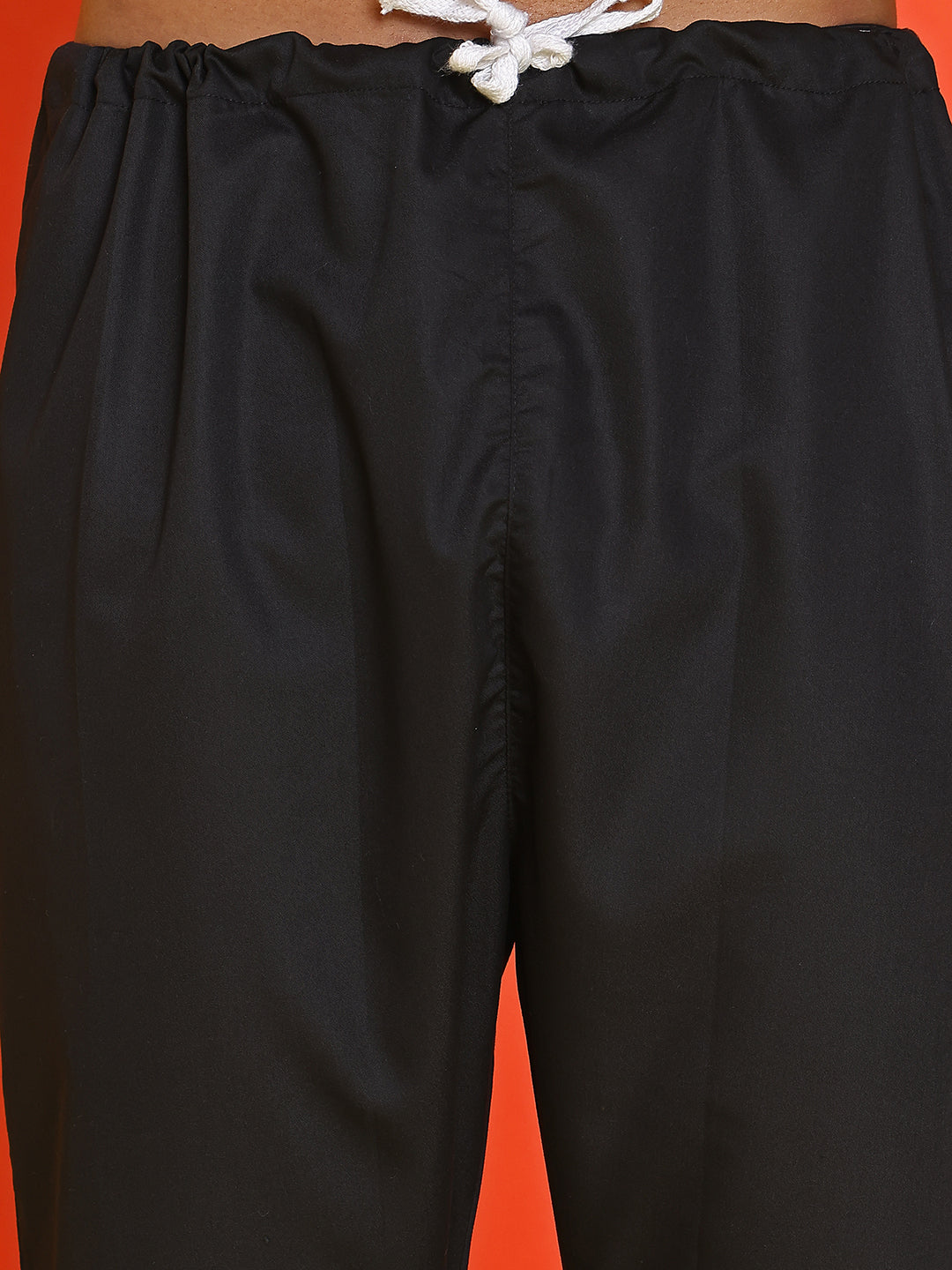 Embossed  Nehru Jacket With Solid Kurta Pyjama ( JOKPWC 592B 4130 Black )