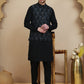 Embossed Nehru Jacket with Solid Kurta Set for Men ( JOKPWC 592B 4133 Grey )