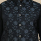 Embossed Nehru Jacket with Solid Kurta Set for Men ( JOKPWC 592B 4133 Grey )