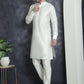 Men's Solid Nehru Jacket with White Kurta & Churidar ( JOKPWC 592W 4046Mustard )