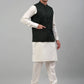 Men Nehru Jacket with White Kurta Pyjama.