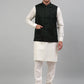 Men Nehru Jacket with White Kurta Pyjama.