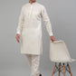 Men Nehru Jacket with White Kurta Pyjama.