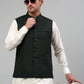 Men Nehru Jacket with White Kurta Pyjama.