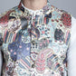 Men's Digital Print and Zari Work Nehru Jacket With Kurta Pyjama Set