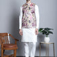 Men's Digital Print and Zari Work Nehru Jacket With Kurta Pyjama Set