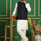 Men's Velvet Nehru Jacket With Solid Kurta Pyjama