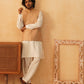 Embroidered Nehru Jacket With Solid Kurta Pyjama Set ( JOKPWC 592W 4104Brown )