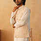 Embroidered Nehru Jacket With Solid Kurta Pyjama Set