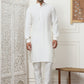 Embroidered Nehru Jacket With Solid Kurta Pyjama Set