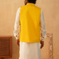 Embroidered Nehru Jacket With Solid Kurta Pyjama Set