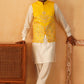 Embroidered Nehru Jacket With Solid Kurta Pyjama Set