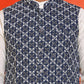 Embroidered Nehru Jacket With Solid Kurta Pyjama Set ( JOKPWC 592W 4110 Peacock )