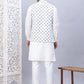 Embroidered Nehru Jacket With Solid Kurta Pyjama Set