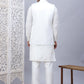 Embroidered Nehru Jacket With Solid Kurta Pyjama Set