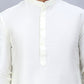 Embossed Nehru Jacket With Solid Kurta Pyjama Set