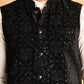 Men's Velvet Nehru Jacket With Solid Kurta Pyjama ( JOKPWC 592W 4118Black )