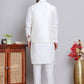 Embroidered Nehru Jacket With Solid Kurta Pyjama ( JOKPWC 592W 4121Blue )