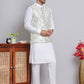 Embroidered Nehru Jacket With Solid Kurta Pyjama ( JOKPWC 592W 4121Green )