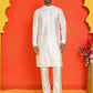 Embroidered Velvet Nehru Jacket With Solid Kurta Pyjama ( JOKPWC 592W 4123 Black )