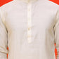 Embroidered Nehru Jacket With Solid Kurta Pyjama ( JOKPWC 592W 4124 White )