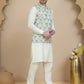 Embossed Nehru Jacket with Solid Kurta Set for Men ( JOKPWC 592W 4133 Pista )