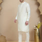 Embossed Nehru Jacket with Solid Kurta Set for Men ( JOKPWC 592W 4133 Pista )