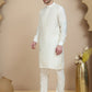 Embossed Nehru Jacket with Solid Kurta Set for Men ( JOKPWC 592W 4134 Blue )