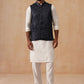 Nehru Jacket with Kurta Pyjama for Men ( JOKPWC 592W 4135 Navy )