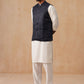 Nehru Jacket with Kurta Pyjama for Men ( JOKPWC 592W 4135 Navy )