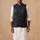 Nehru Jacket with Kurta Pyjama for Men ( JOKPWC 592W 4135 Navy )