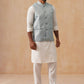 Nehru Jacket with Kurta Pyjama for Men ( JOKPWC 592W 4135 Sky )
