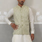 Embroidered Nehru Jacket with Kurta Pyjama ( JOKPWC 592W 4138 W 4138Pista )