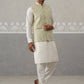 Embroidered Nehru Jacket with Kurta Pyjama ( JOKPWC 592W 4138 W 4138Pista )