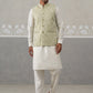 Embroidered Nehru Jacket with Kurta Pyjama ( JOKPWC 592W 4138 W 4138Pista )