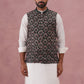 Festive Embroidered Nehru Jacket with Classic Kurta Pyjama ( JOKPWC 592W 4142 W 4142Mehndi )