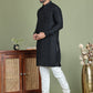 Woven Design Nehru Jacket With Solid Kurta Pyjama ( JOKPWC 636B 4004Maroon )