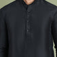 Woven Design Nehru Jacket With Solid Kurta Pyjama ( JOKPWC 636B 4004Maroon )