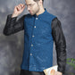 Men's Sequins and Embroidred Nehru Jacket With Solid Kurta Pyjama. ( JOKPWC 636B 4080Peacock )