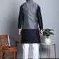 Men's Printed Nehru Jacket With Kurta Pyjama Set